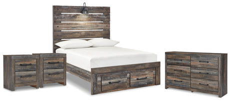 Drystan Multi Full Storage Bed, Dresser and 2 Nightstands from Ashley - Luna Furniture