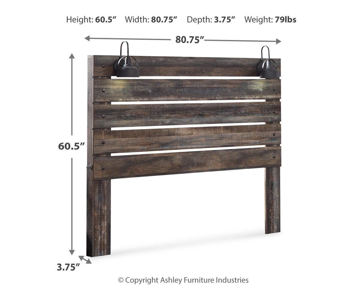 Drystan Multi King Panel Headboard with Metal Frame, Dresser, Mirror, and Nightstand from Ashley - Luna Furniture