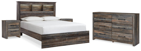 Drystan Multi Queen Bookcase Bed, Dresser and 2 Nightstands from Ashley - Luna Furniture