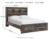 Drystan Multi Queen Bookcase Storage Bed, Chest and 2 Nightstands from Ashley Furniture - Luna Furniture