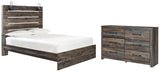 Drystan Queen Panel Bed with Dresser in Multi from Ashley - Luna Furniture