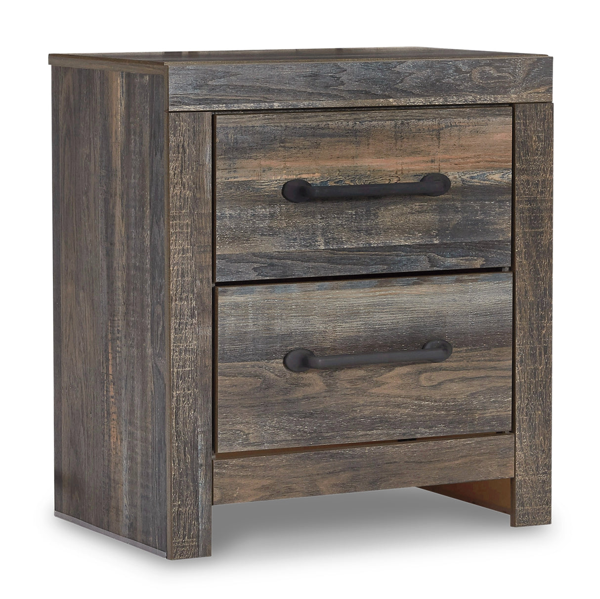 Drystan Twin Panel Bed with 2 Storage Drawers with Mirrored Dresser and 2 Nightstands in Multi from Ashley - Luna Furniture