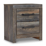 Drystan Twin Panel Bed with 2 Storage Drawers with Mirrored Dresser and 2 Nightstands in Multi from Ashley - Luna Furniture