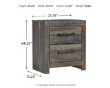 Drystan Twin Panel Bed with 2 Storage Drawers with Mirrored Dresser and 2 Nightstands in Multi from Ashley - Luna Furniture