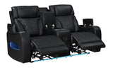 Dubai Black 3-Piece Power Reclining Living Room Set from Happy Homes - Luna Furniture