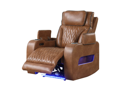 Dubai Brown 3-Piece Power Reclining Living Room Set from Happy Homes - Luna Furniture