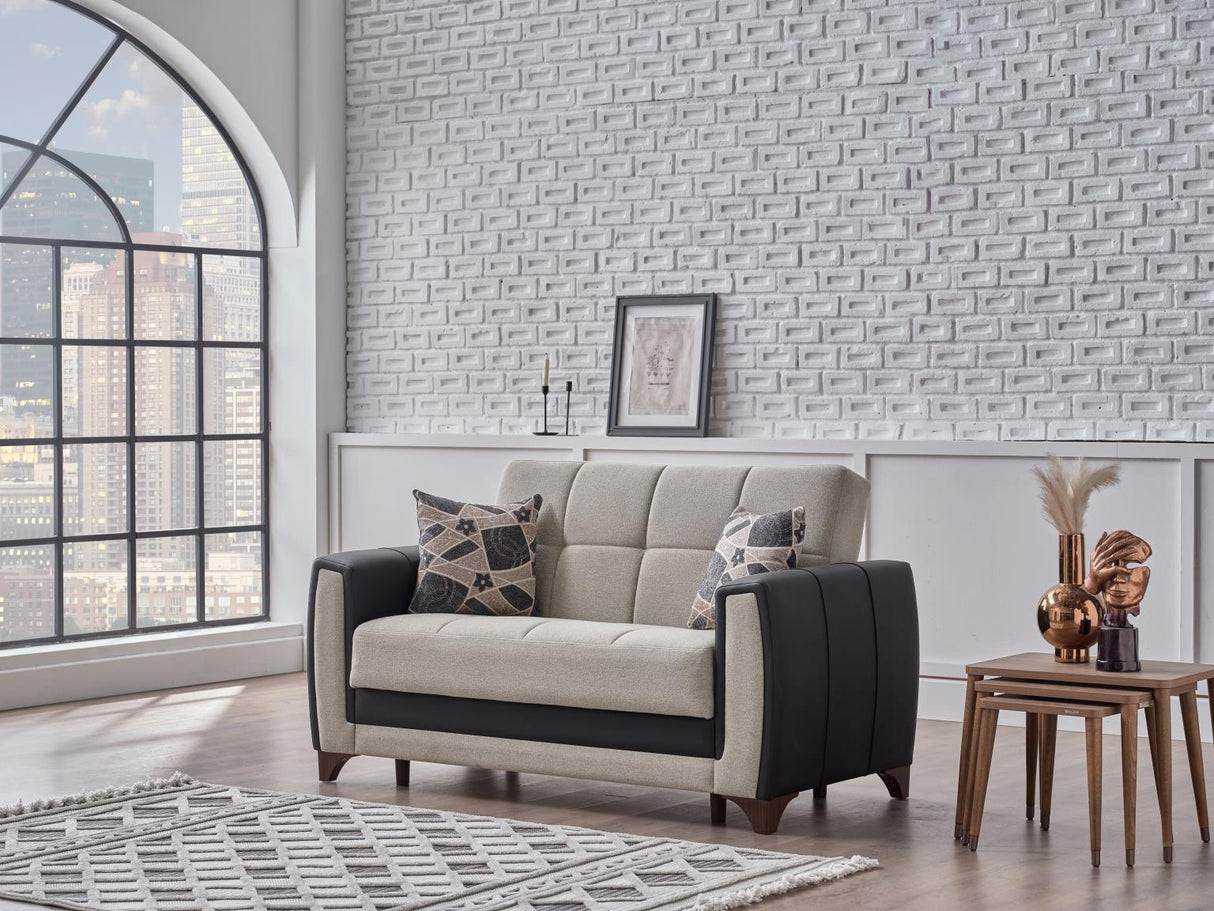 Dublin Boss Cream 3-Seat Sleeper Sofa from Bellona - Luna Furniture