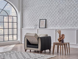 Dublin Boss Cream Chair from Bellona - Luna Furniture
