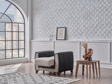 Dublin Boss Cream Chair from Bellona - Luna Furniture