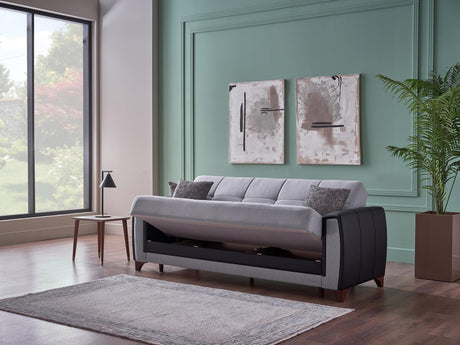 Dublin Boss Grey 3-Seat Sleeper Sofa from Bellona - Luna Furniture