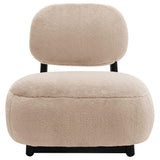 Duffie Camel Upholstered Armless Accent Chair from Coaster - Luna Furniture
