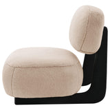 Duffie Camel Upholstered Armless Accent Chair from Coaster - Luna Furniture
