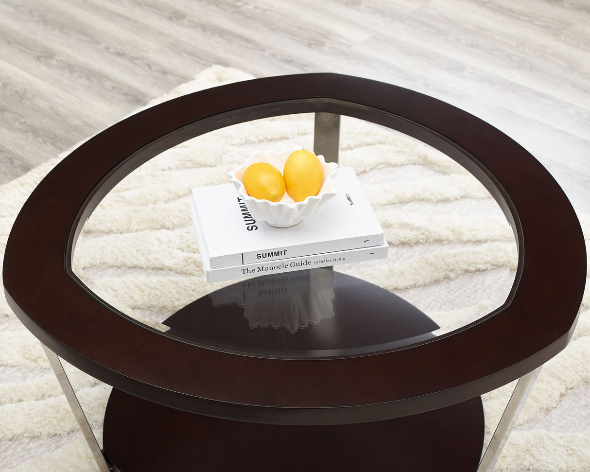 Duncan Espresso Cocktail Table from Steve Silver - Luna Furniture