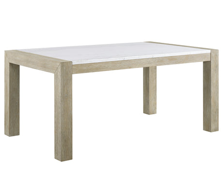Dune Light Gray Genuine Marble Dining Table from Crown Mark - Luna Furniture