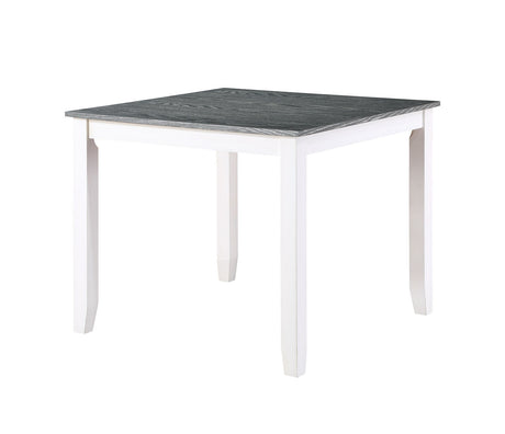 Dunseith White/Gray 5 Pc. Counter Ht. Set from Furniture of America - Luna Furniture