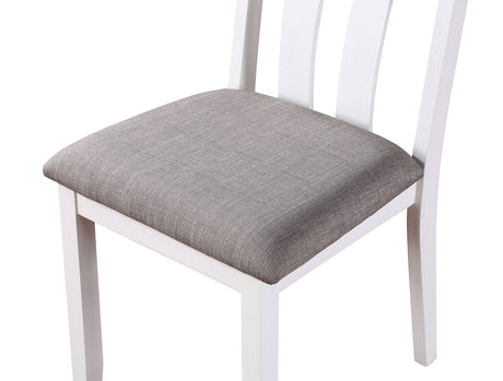 Dunseith White/Gray 5 Pc. Counter Ht. Set from Furniture of America - Luna Furniture