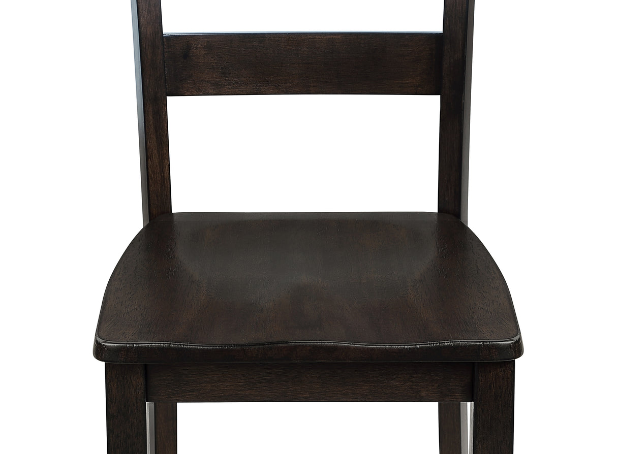 Durham Dark Brown 5-Piece Dining Set from Crown Mark - Luna Furniture