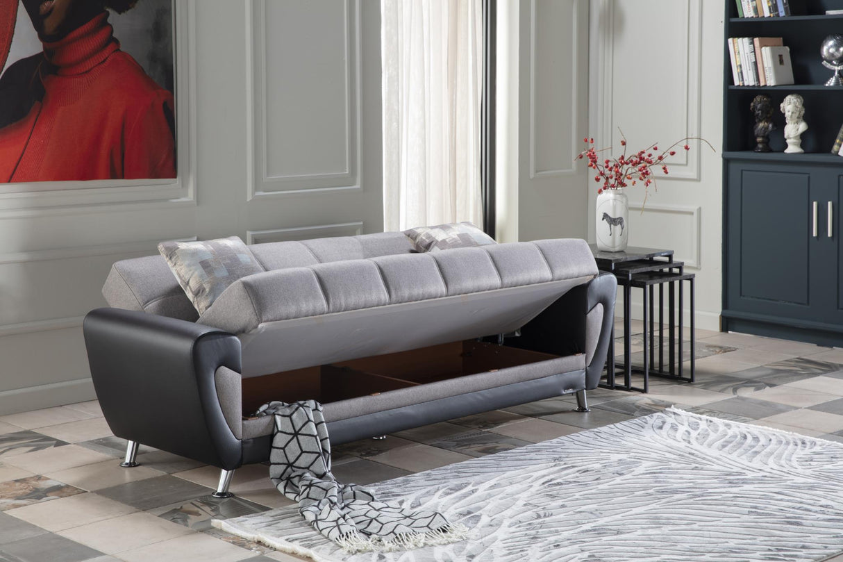 Duru Remoni Antrasit 3-Seat Sleeper Sofa from Bellona - Luna Furniture