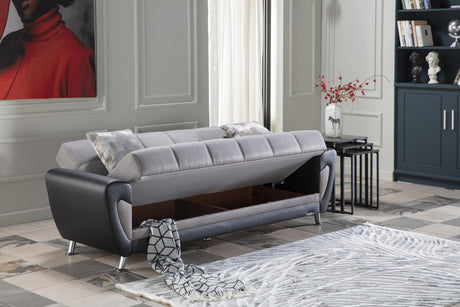 Duru Remoni Antrasit 3-Seat Sleeper Sofa from Bellona - Luna Furniture