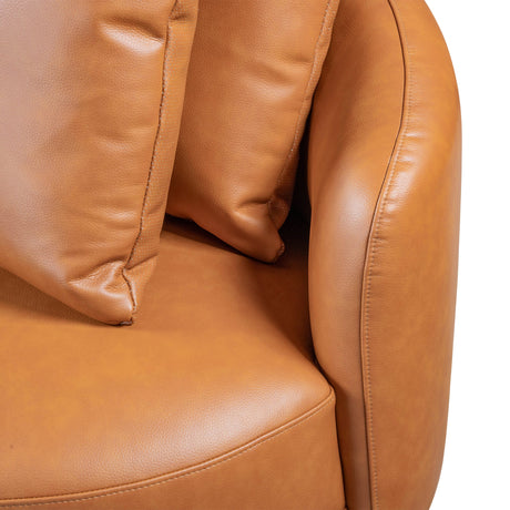Dylan Cognac Leather Sofa from Midinmod - Luna Furniture