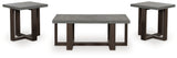 Dynnford Gray/Brown Table (Set of 3) from Ashley - Luna Furniture