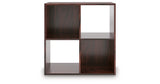 Glosmount Cherry/Light Brown Four Cube Organizer from Ashley - Luna Furniture