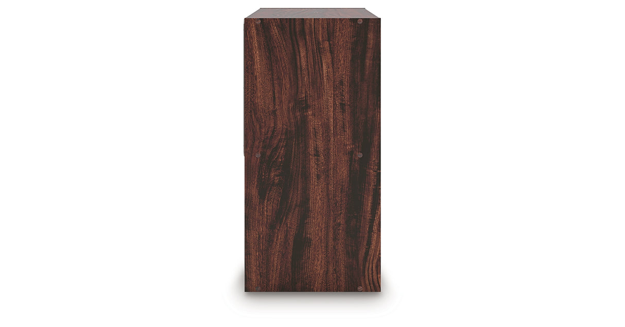 Glosmount Cherry/Light Brown Four Cube Organizer from Ashley - Luna Furniture