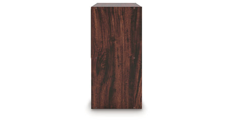 Glosmount Cherry/Light Brown Four Cube Organizer from Ashley - Luna Furniture