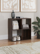 Glosmount Cherry/Light Brown Four Cube Organizer from Ashley - Luna Furniture
