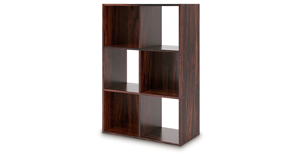 Glosmount Cherry/Light Brown Six Cube Organizer from Ashley - Luna Furniture
