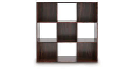Glosmount Cherry/Light Brown Nine Cube Organizer from Ashley Furniture - Luna Furniture