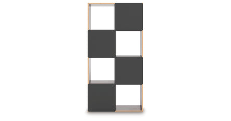 Glosmount Cherry/Light Brown Eight Cube Organizer from Ashley - Luna Furniture