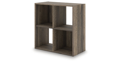Shallifer Brown Four Cube Organizer from Ashley - Luna Furniture