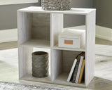Paxberry Whitewash Four Cube Organizer from Ashley - Luna Furniture