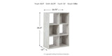 Paxberry Whitewash Six Cube Organizer from Ashley - Luna Furniture