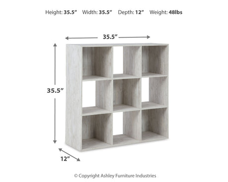 Paxberry Whitewash Nine Cube Organizer from Ashley - Luna Furniture