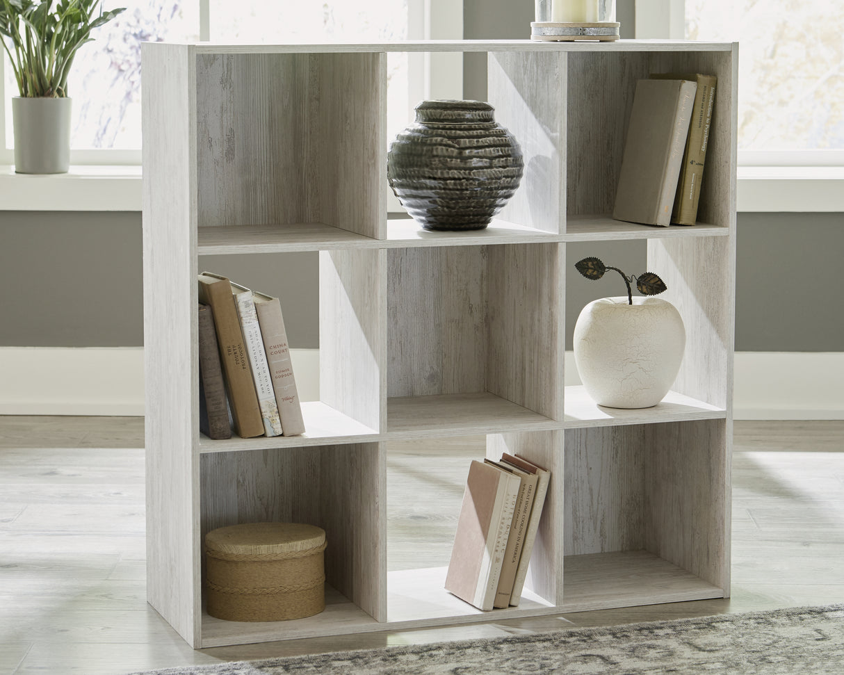 Paxberry Whitewash Nine Cube Organizer from Ashley - Luna Furniture