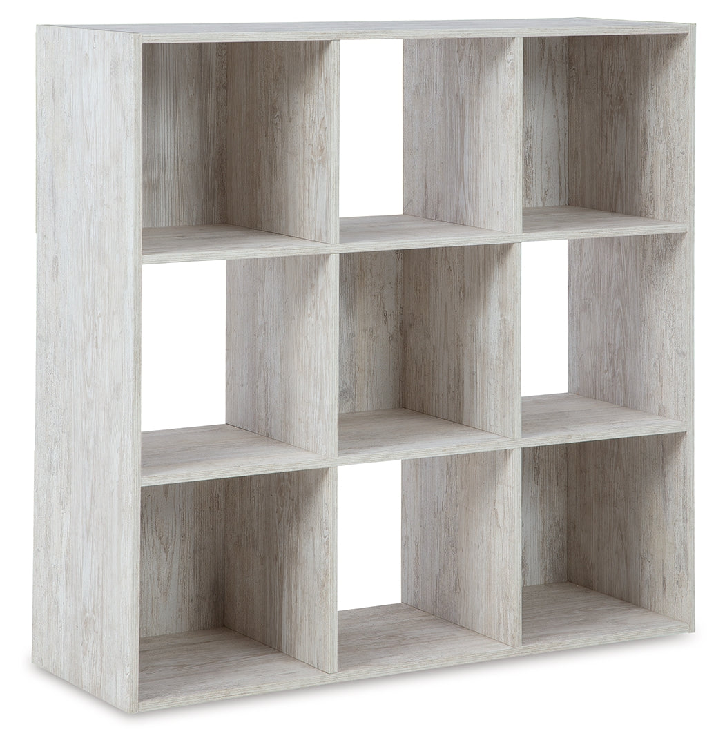 Paxberry Whitewash Nine Cube Organizer from Ashley - Luna Furniture