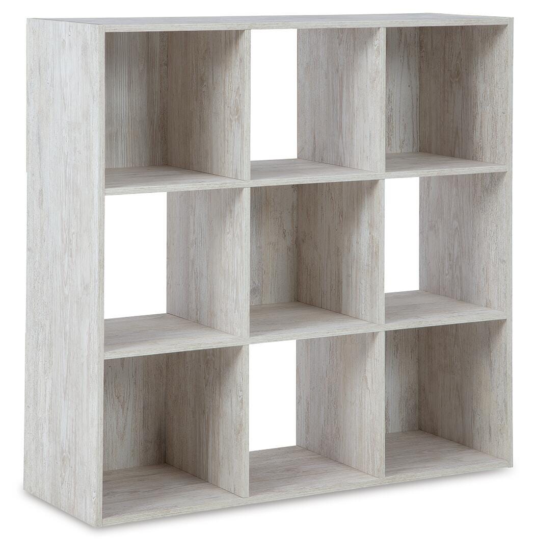 Paxberry Whitewash Nine Cube Organizer from Ashley Furniture - Luna Furniture