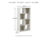 Paxberry Whitewash Eight Cube Organizer from Ashley - Luna Furniture