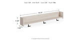 Socalle Light Natural Wall Mounted Coat Rack with Shelf from Ashley - Luna Furniture