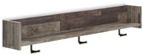 Neilsville Multi Gray Wall Mounted Coat Rack with Shelf from Ashley - Luna Furniture