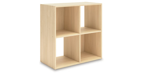Piperton Tan Four Cube Organizer from Ashley Furniture - Luna Furniture