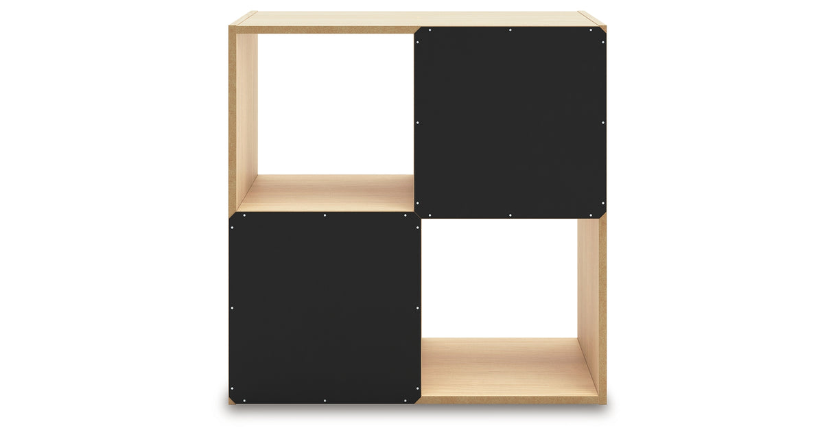 Piperton Tan Four Cube Organizer from Ashley Furniture - Luna Furniture