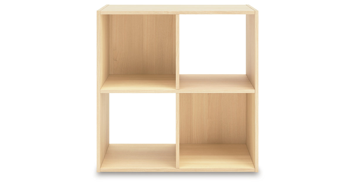 Piperton Tan Four Cube Organizer from Ashley Furniture - Luna Furniture