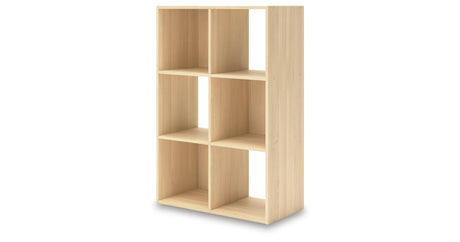 Piperton Tan Six Cube Organizer from Ashley - Luna Furniture