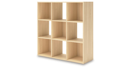 Piperton Tan Nine Cube Organizer from Ashley - Luna Furniture