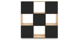 Piperton Tan Nine Cube Organizer from Ashley Furniture - Luna Furniture