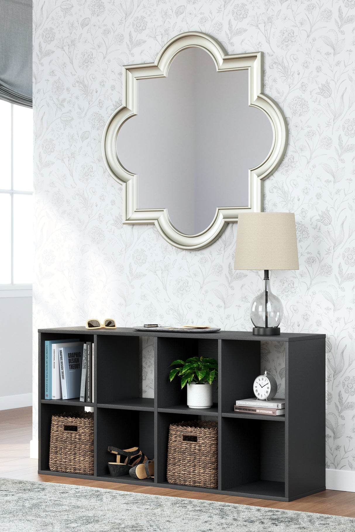 Langdrew Black Eight Cube Organizer from Ashley - Luna Furniture