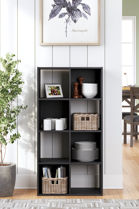 Langdrew Black Eight Cube Organizer from Ashley - Luna Furniture